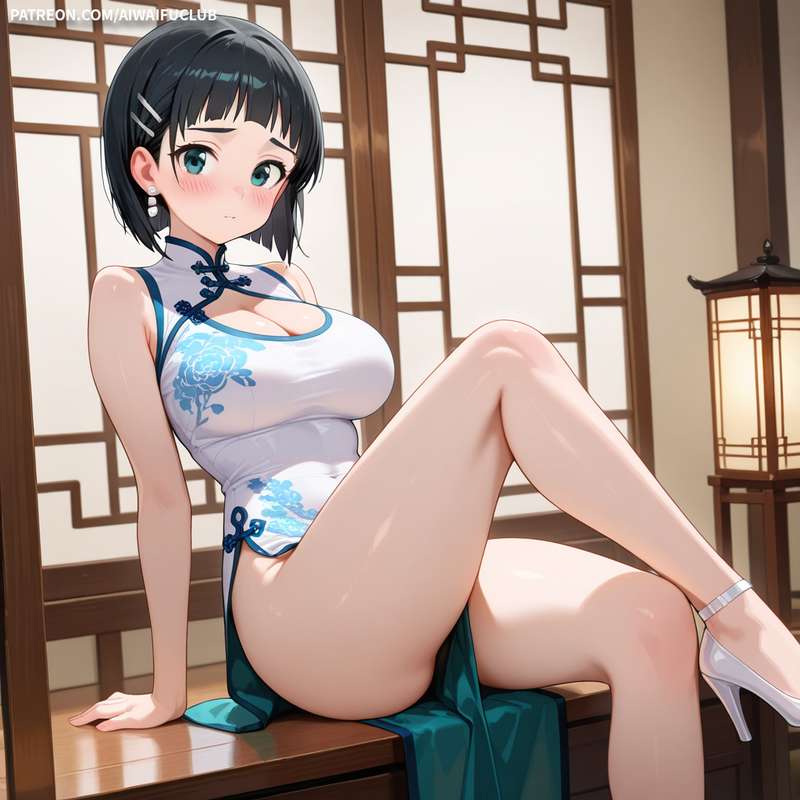 AIWaifuClub - Suguha Kirigaya 桐谷直葉 Cheongsam / Chinese Dress