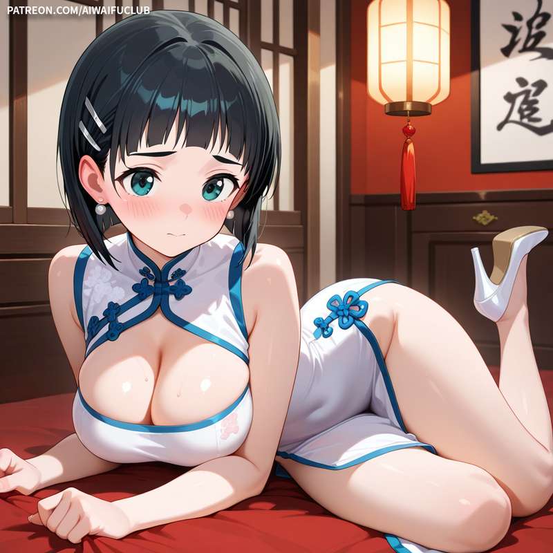 AIWaifuClub - Suguha Kirigaya 桐谷直葉 Cheongsam / Chinese Dress