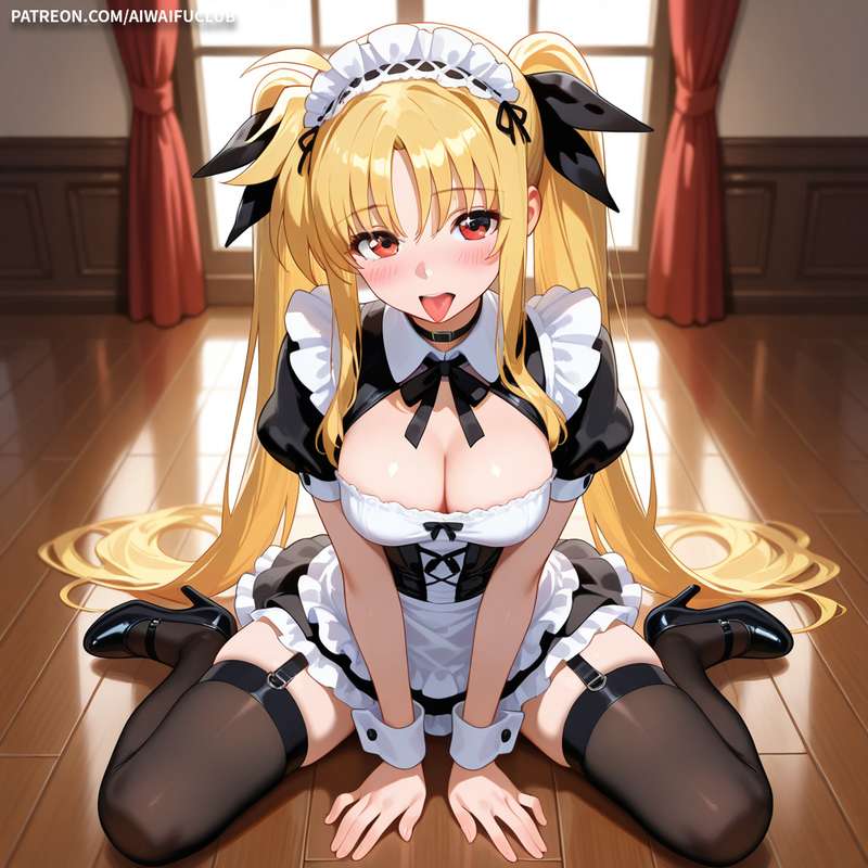 AIWaifuClub - Fate Testarossa 菲特·泰斯特羅莎·哈拉溫 Maid