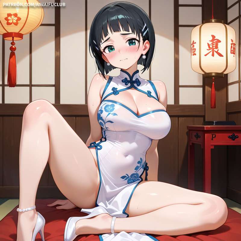 AIWaifuClub - Suguha Kirigaya 桐谷直葉 Cheongsam / Chinese Dress