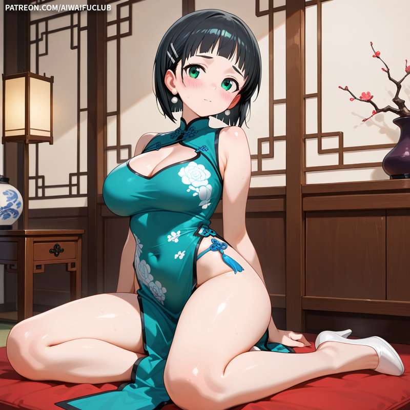 AIWaifuClub - Suguha Kirigaya 桐谷直葉 Cheongsam / Chinese Dress