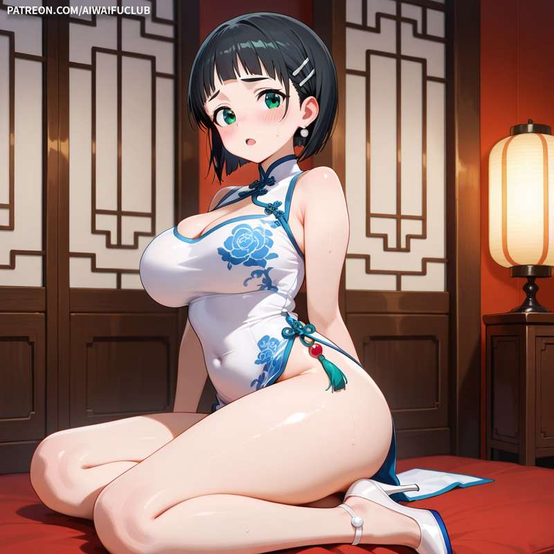 AIWaifuClub - Suguha Kirigaya 桐谷直葉 Cheongsam / Chinese Dress