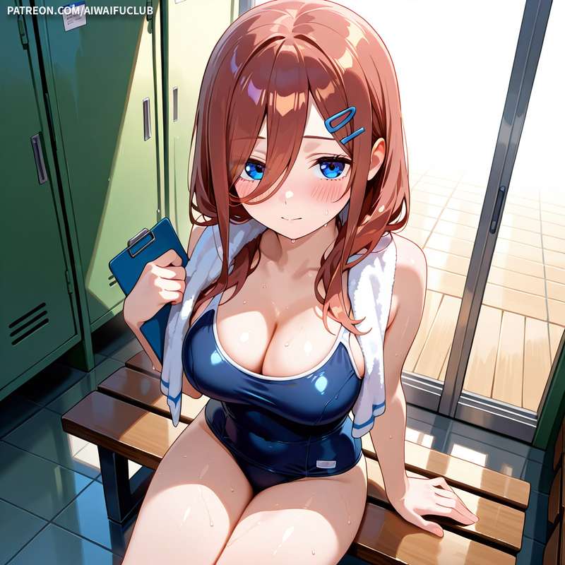 AIWaifuClub - Miku Nakano 中野三玖 Swimsuit