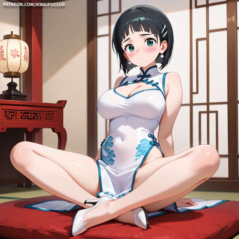 AIWaifuClub - Suguha Kirigaya 桐谷直葉 Cheongsam / Chinese Dress