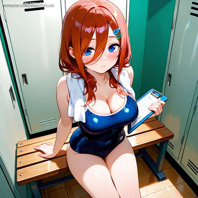 AIWaifuClub - Miku Nakano 中野三玖 Swimsuit
