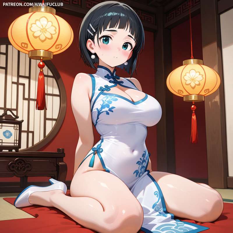 AIWaifuClub - Suguha Kirigaya 桐谷直葉 Cheongsam / Chinese Dress