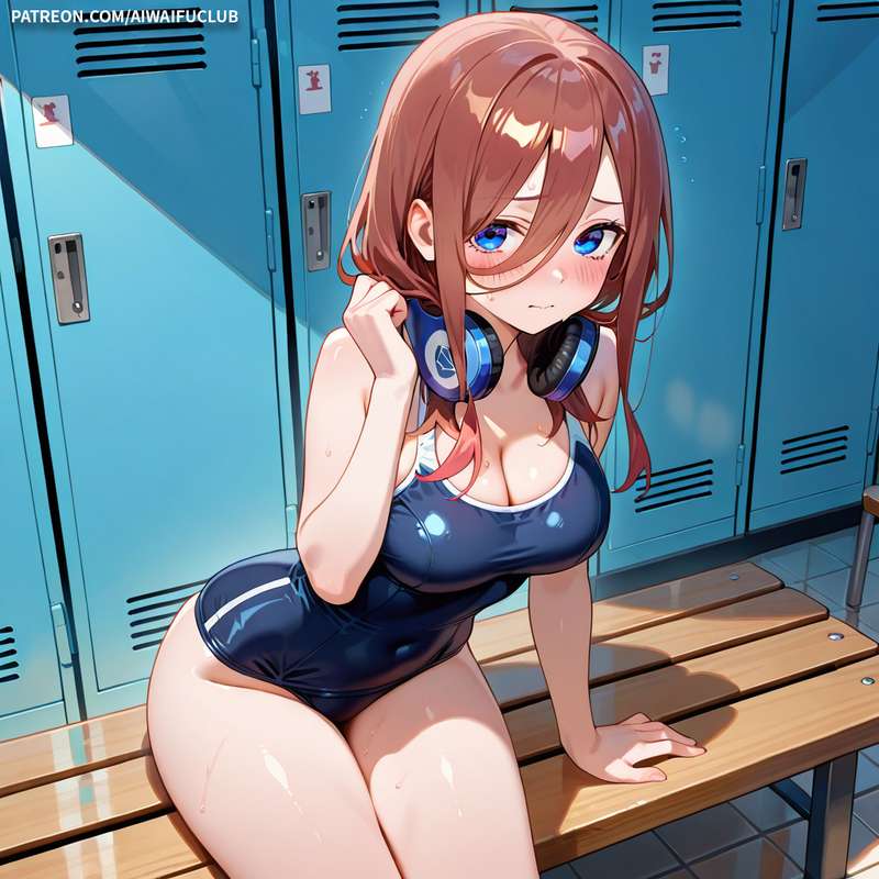 AIWaifuClub - Miku Nakano 中野三玖 Swimsuit