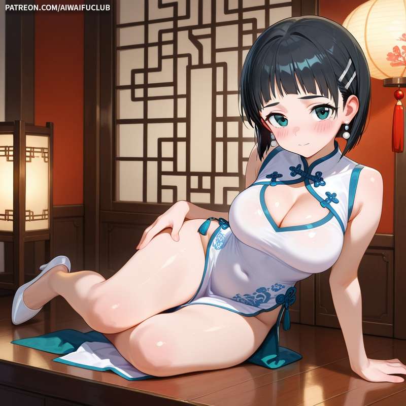 AIWaifuClub - Suguha Kirigaya 桐谷直葉 Cheongsam / Chinese Dress