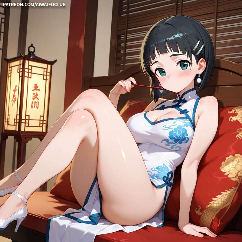 AIWaifuClub - Suguha Kirigaya 桐谷直葉 Cheongsam / Chinese Dress