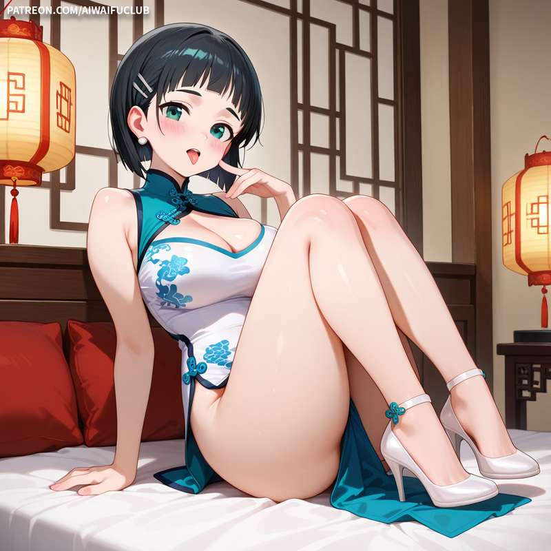 AIWaifuClub - Suguha Kirigaya 桐谷直葉 Cheongsam / Chinese Dress