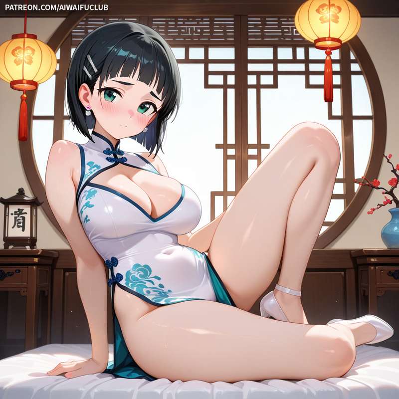 AIWaifuClub - Suguha Kirigaya 桐谷直葉 Cheongsam / Chinese Dress