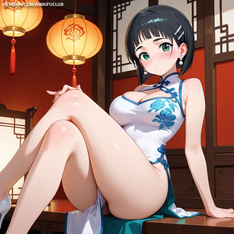 AIWaifuClub - Suguha Kirigaya 桐谷直葉 Cheongsam / Chinese Dress