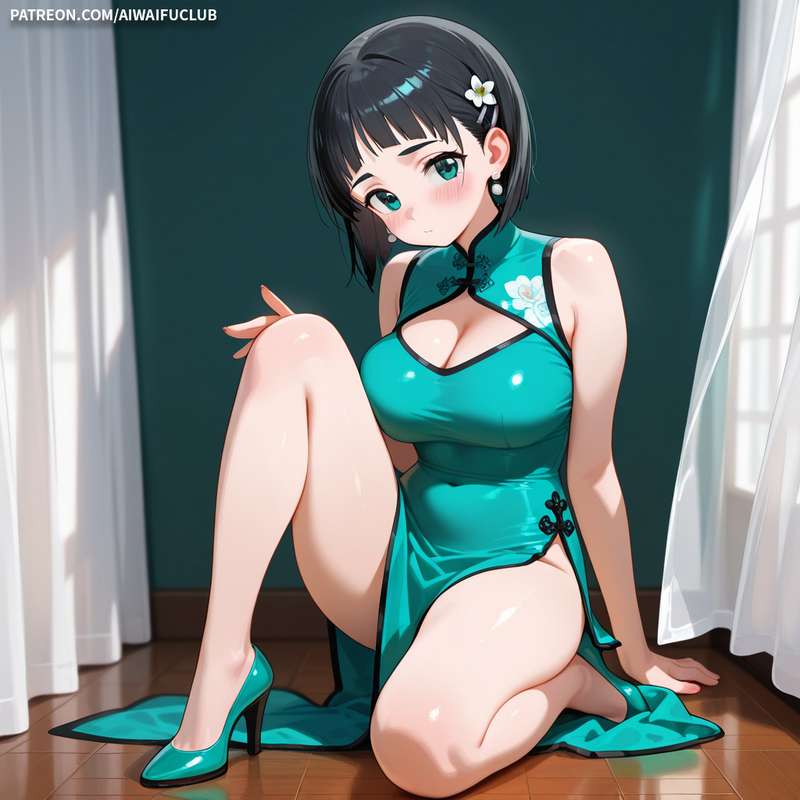 AIWaifuClub - Suguha Kirigaya 桐谷直葉 Cheongsam / Chinese Dress