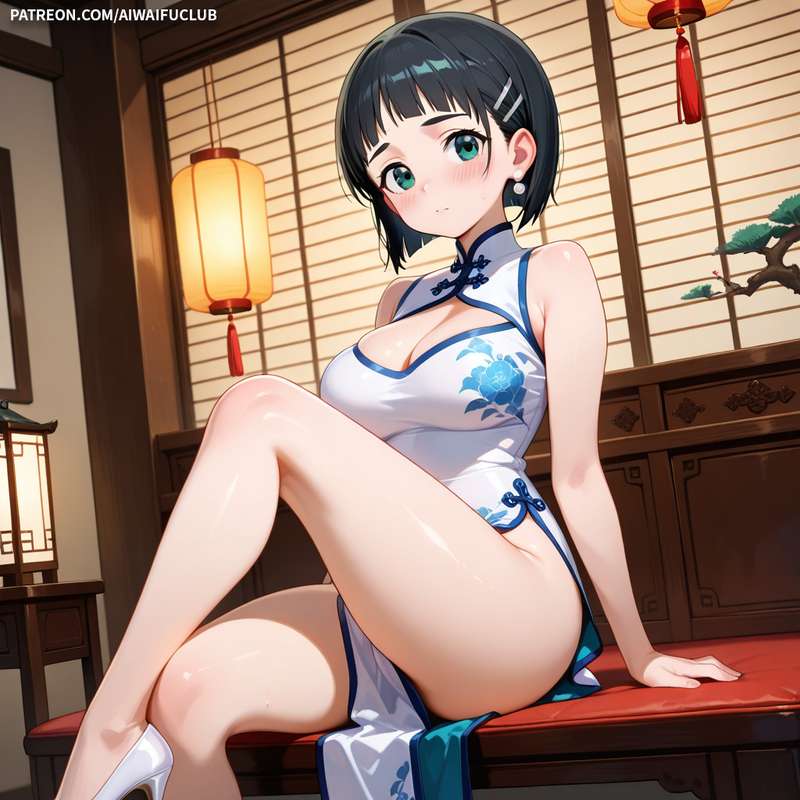 AIWaifuClub - Suguha Kirigaya 桐谷直葉 Cheongsam / Chinese Dress