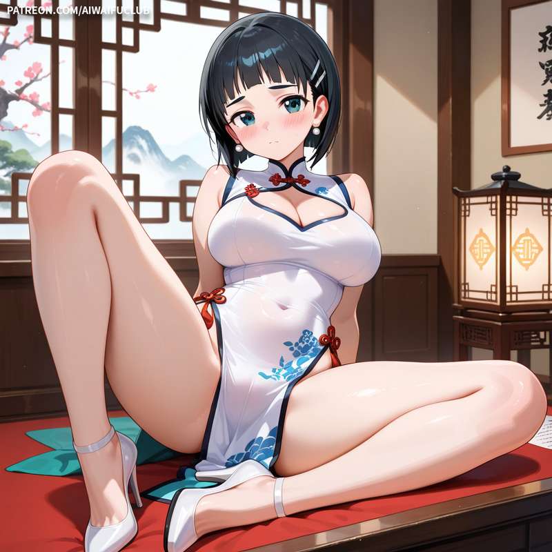 AIWaifuClub - Suguha Kirigaya 桐谷直葉 Cheongsam / Chinese Dress