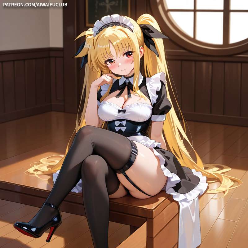 AIWaifuClub - Fate Testarossa 菲特·泰斯特羅莎·哈拉溫 Maid