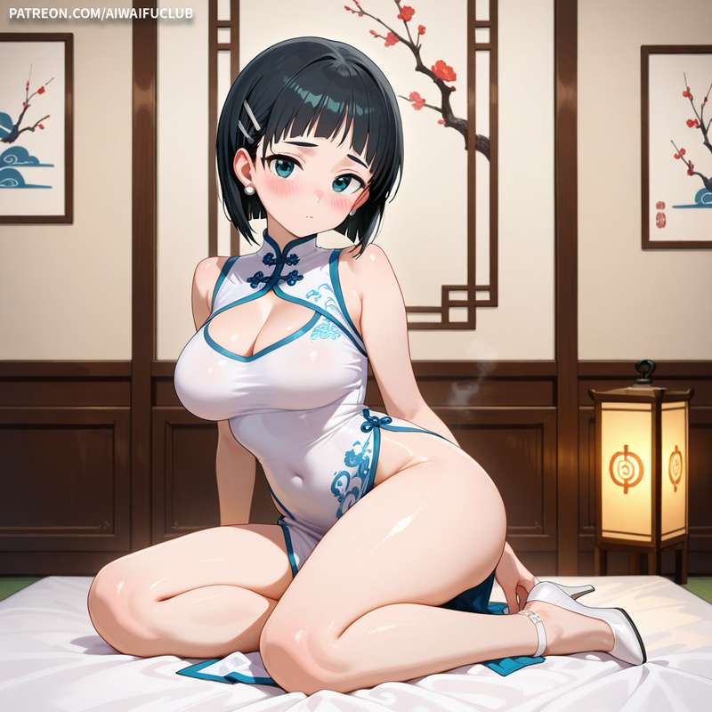 AIWaifuClub - Suguha Kirigaya 桐谷直葉 Cheongsam / Chinese Dress