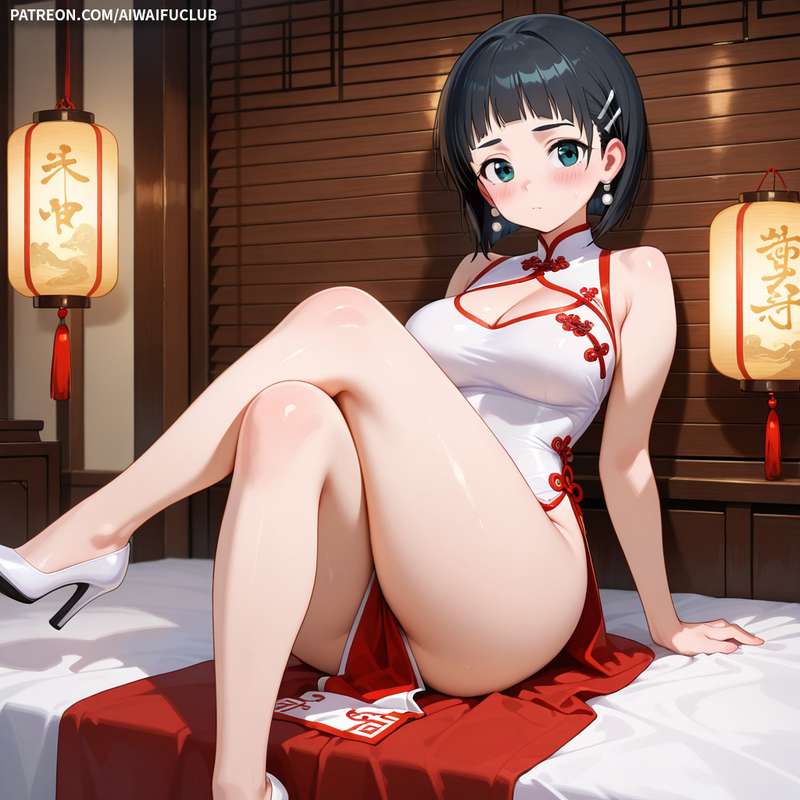 AIWaifuClub - Suguha Kirigaya 桐谷直葉 Cheongsam / Chinese Dress