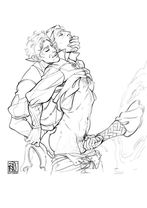 NSFW_WIP_A Hand? Anyone? (Ink)