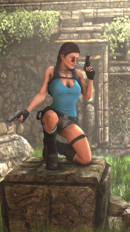 Online Model Lara Croft Posing Around A Temple 2.png
