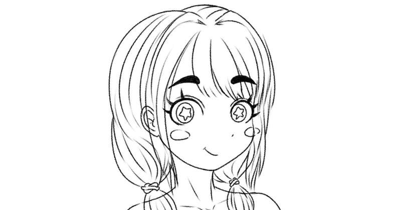 ヨガ少女を描いているところです。 (･ω･)b