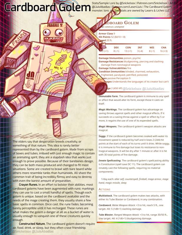Cardboard Golem