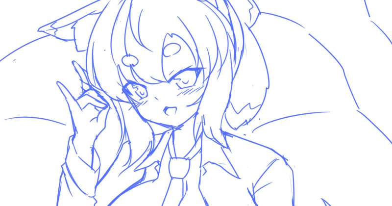ネクパイきつね下書き