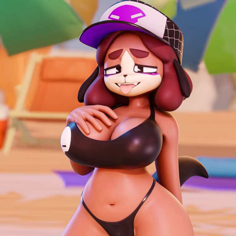 Goth on the beach!!!