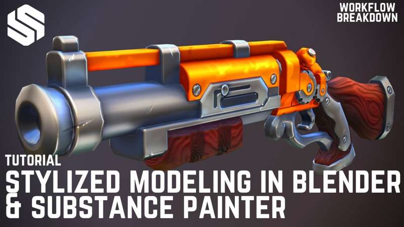 EARLY ACCESS - Stylized Weapon Creation in Blender & Substance 