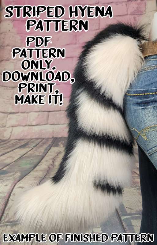 Monthly Tail Patterns Hyena: Striped and spotted!