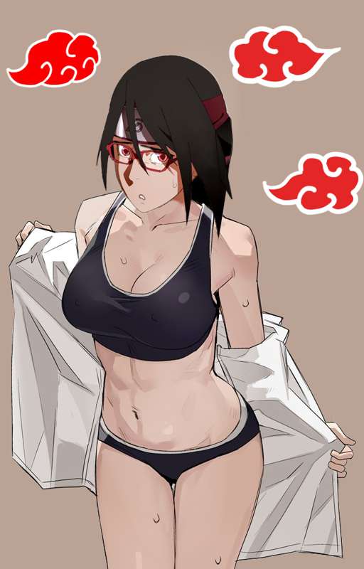 Sarada Uchiha after train