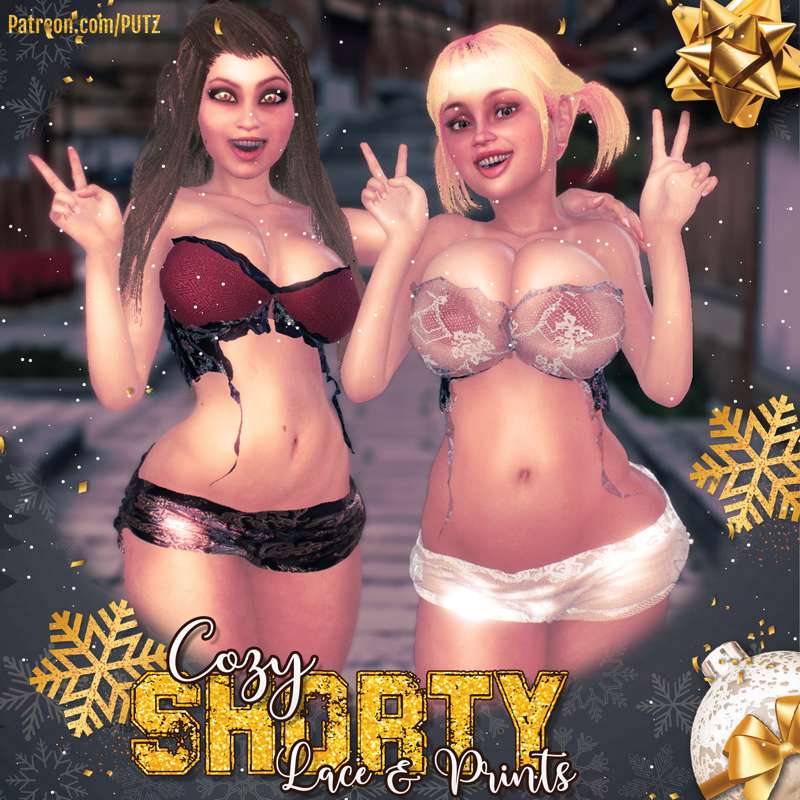 DL | "Cozy Shorty" in Lace & Prints. (So your back...from outer space)