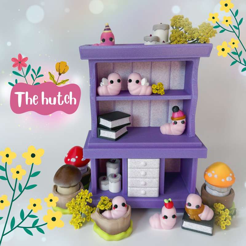Hutch and Mini Worms Magnets 
