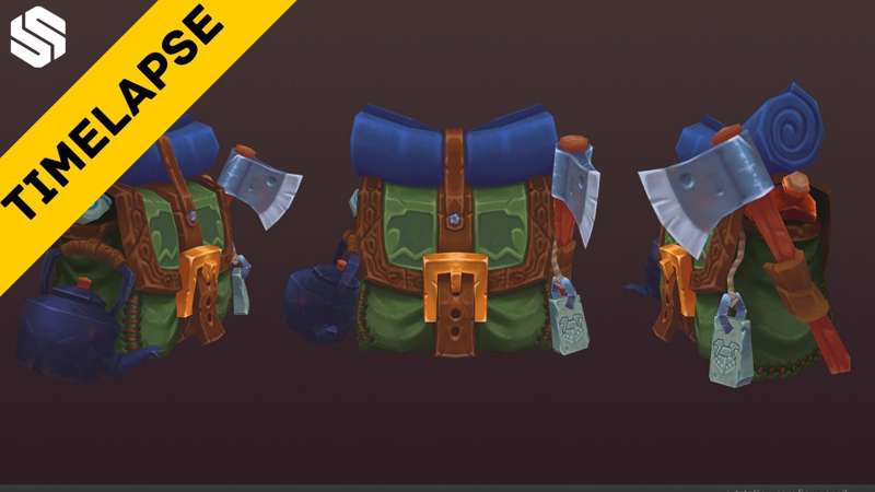 Sneak Peek - Handpainted Backpack Timelapse