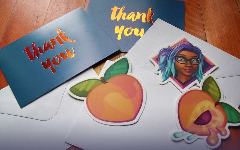 Stickers are in the mail! 
