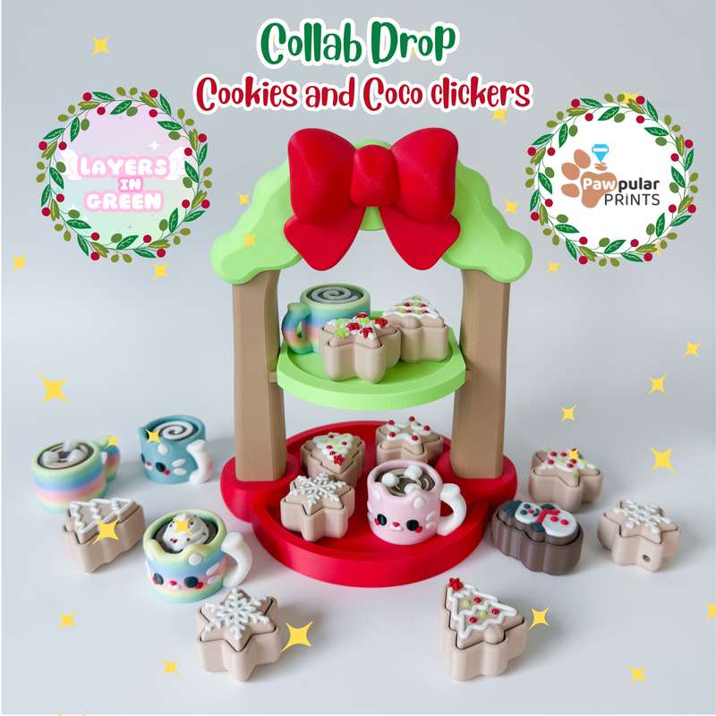 Pawpular Prints Collab drop: Cookies and choco with stand