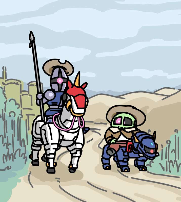 Don Quixote Gyan and Sancho Panza Zaku I