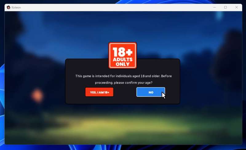 Short video with the interface