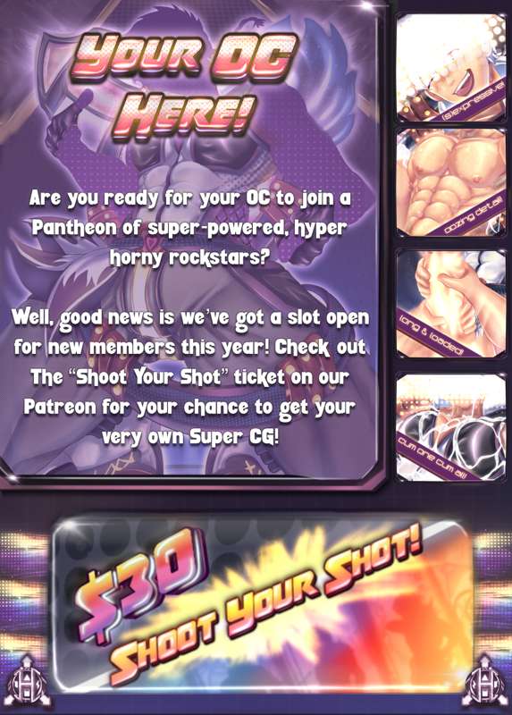 Get Your Own Super CG: The “Shoot Your Shot” Tier!