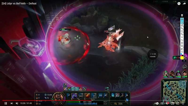 Udyr VS Bel Veth - Silver - Abzu - 6-14 (he got a penta after this session)