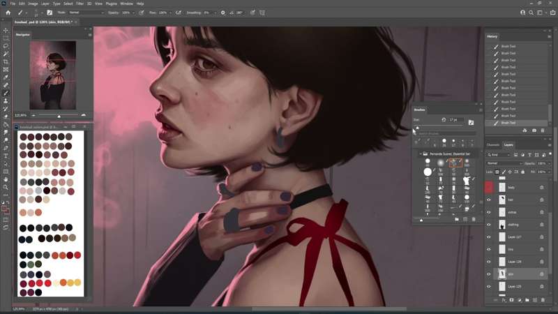 Working on my new illustration ✿