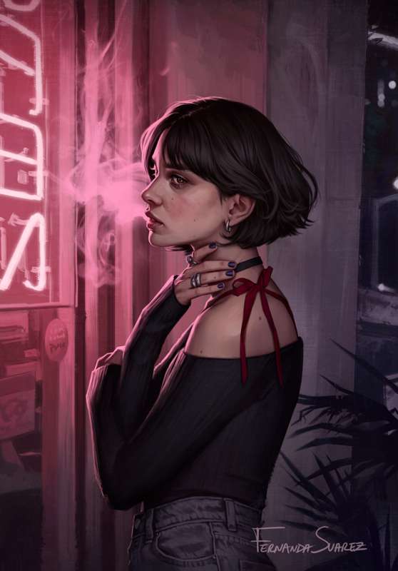 New Painting - "You hate the crash, but love the rush" 