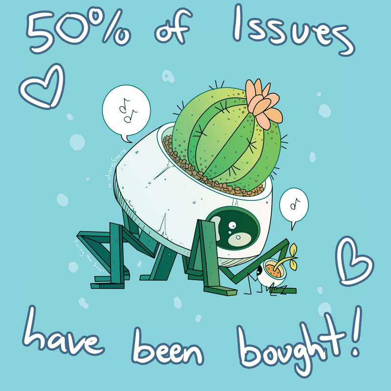 Half of Issue #1 stock is bought!