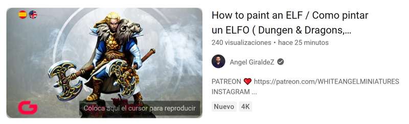 YOUTUBE VIDEO by Angel Giraldez.