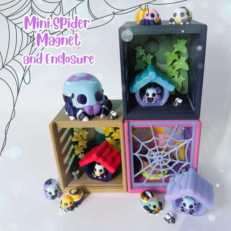 Mini Spider Magnet and Enclosure