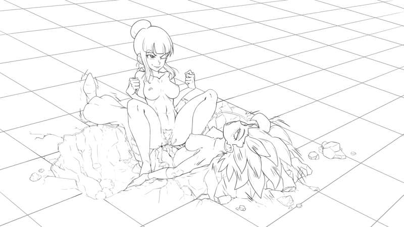 Chi Chi x Caulifla lineart.png