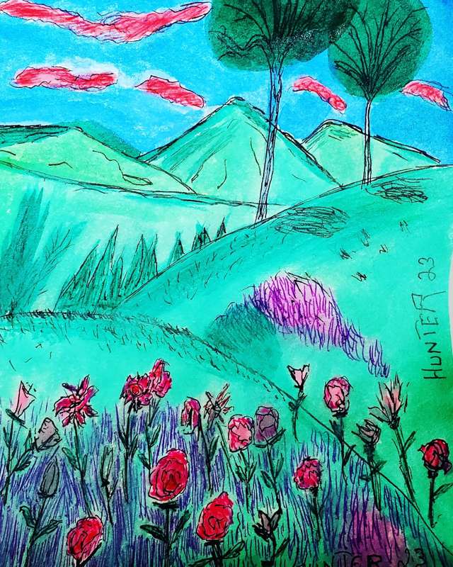 Ink on paper...