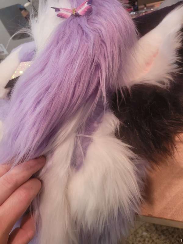 Tip: Use snap buttons and string to tie back large bangs