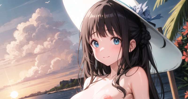 千反田えるとビーチでデート