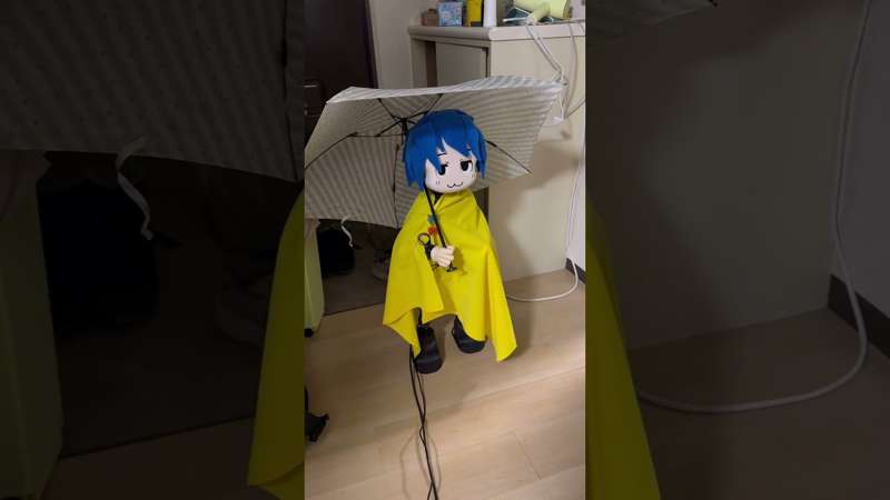 Kibo-chan, Drenched in Rain Indoors☂️